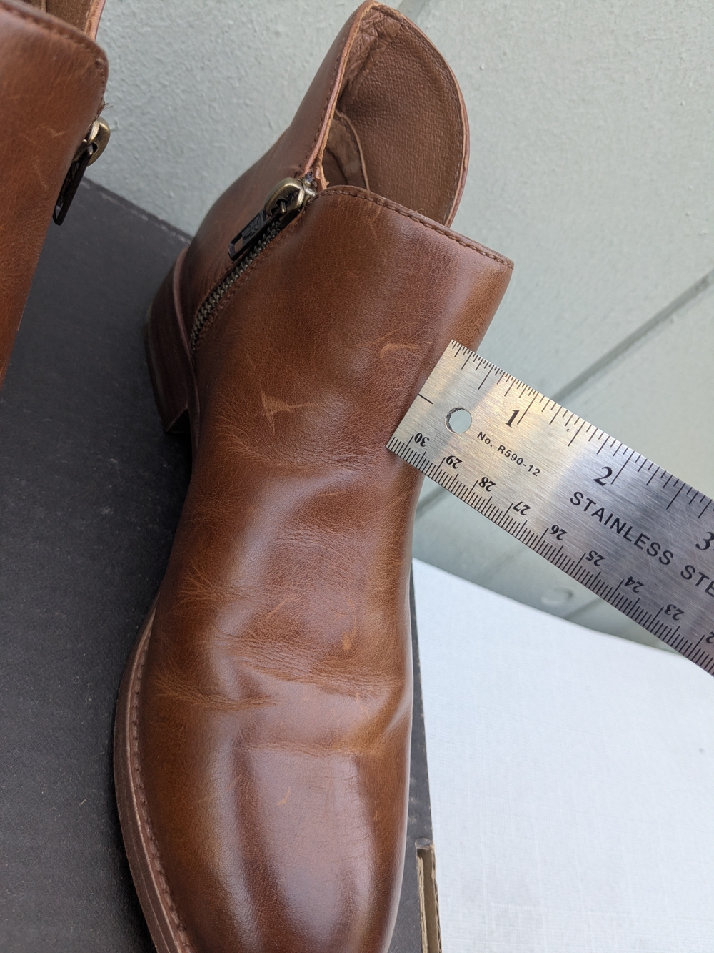 Women's 7.5M Frye Melissa Genuine Leather Ankle Boots NIB - Picture 12 of 13